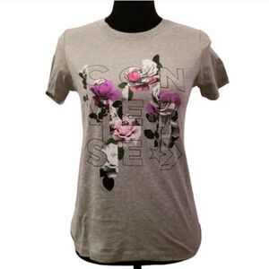 Converse Women Extra Small Floral Graphic Short Sleeve Crew-Neck‎ Tee